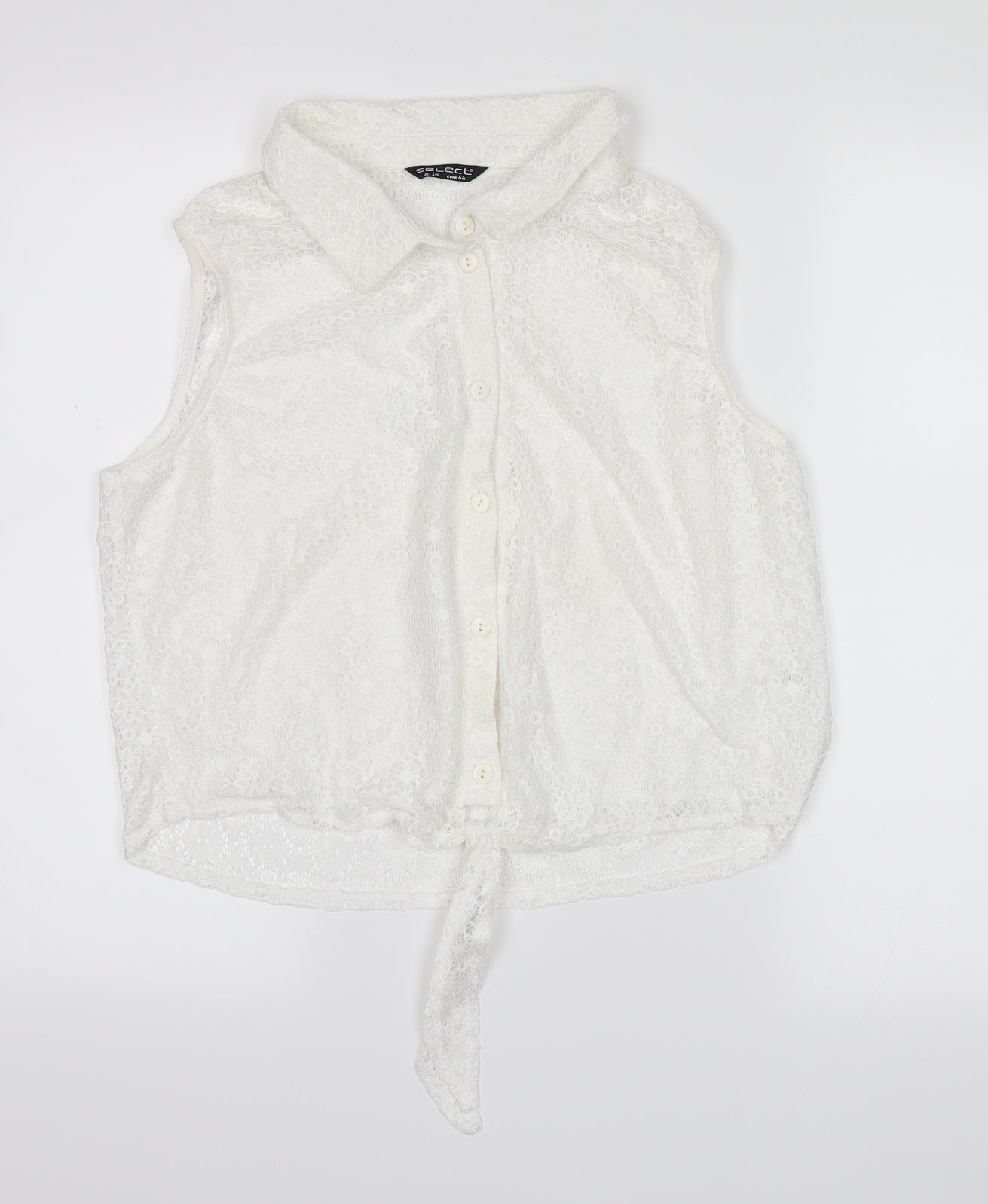 Womens UK Size 16 Select White Basic Tank