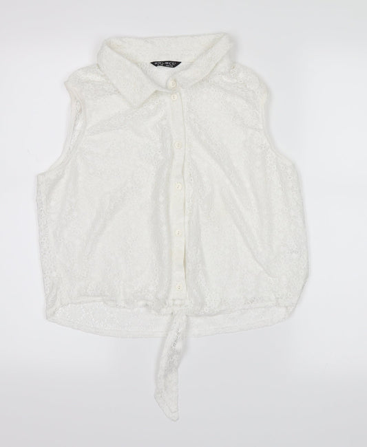 Womens UK Size 16 Select White Basic Tank