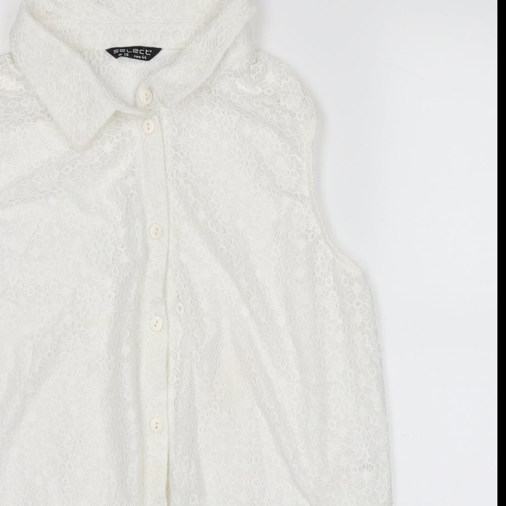 Womens UK Size 16 Select White Basic Tank