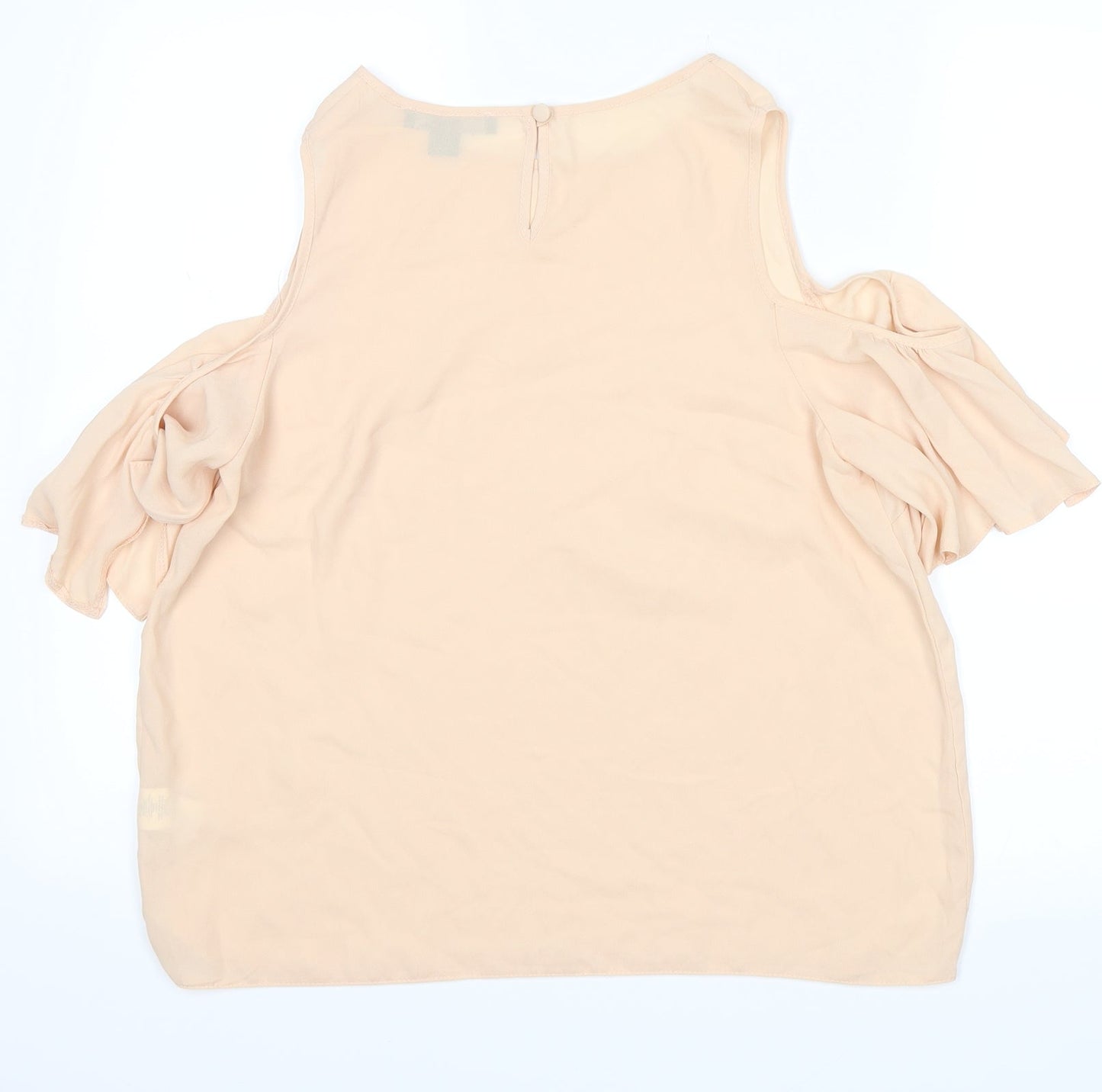 Womens UK Size 14 Atmosphere Beige Basic Blouse