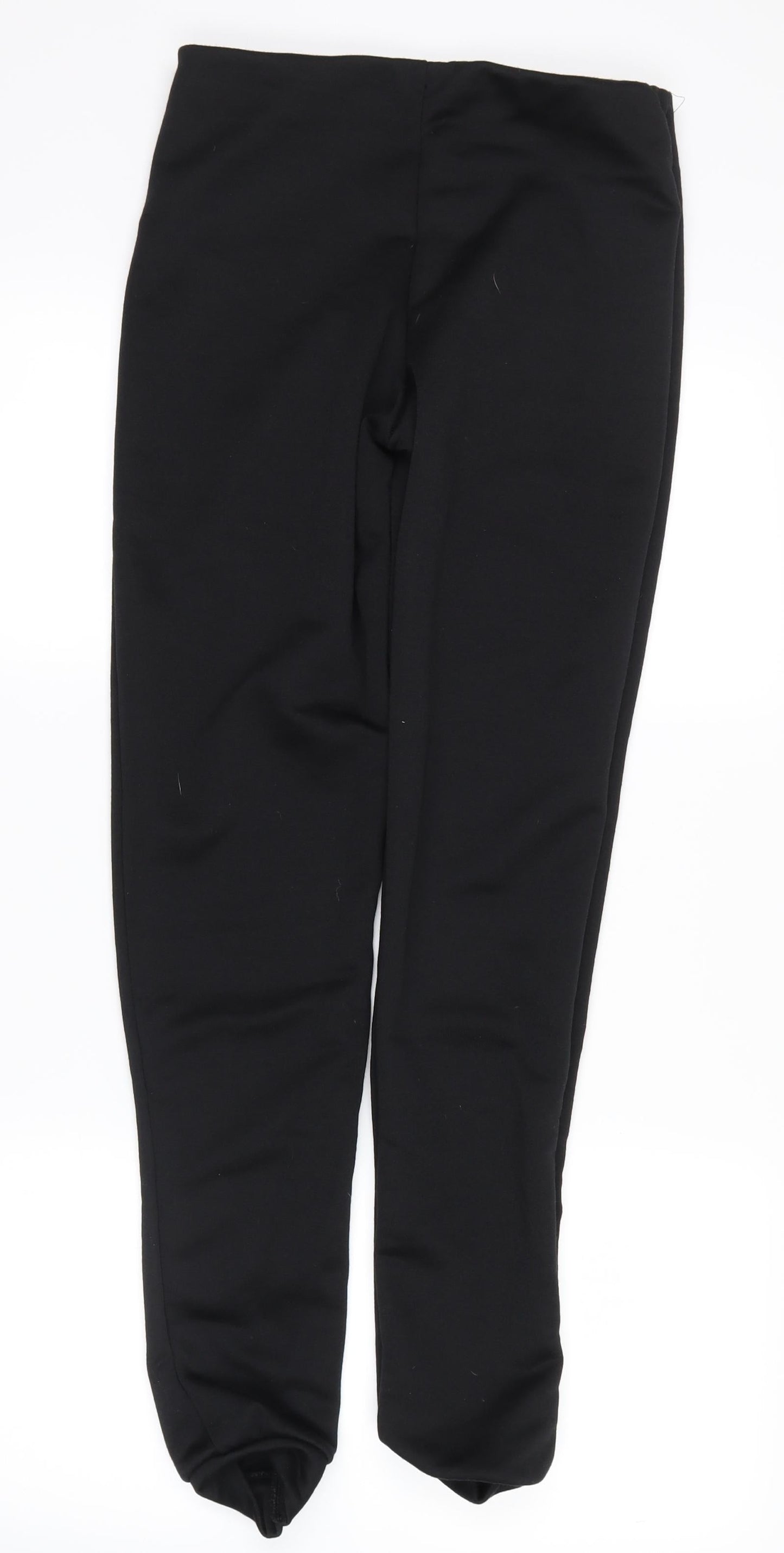 Womens UK Size 10 Boohoo Regular Fit Sweatpants Black Trousers