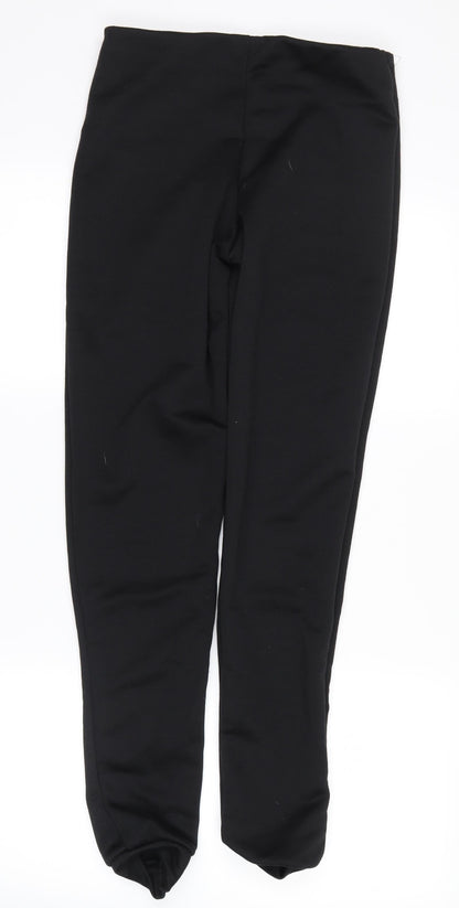 Womens UK Size 10 Boohoo Regular Fit Sweatpants Black Trousers