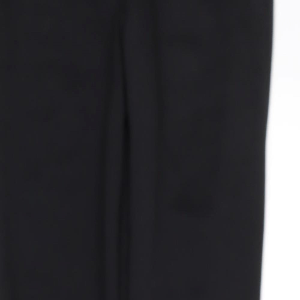 Womens UK Size 10 Boohoo Regular Fit Sweatpants Black Trousers