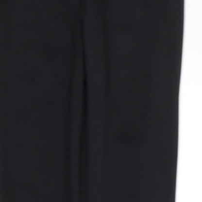 Womens UK Size 10 Boohoo Regular Fit Sweatpants Black Trousers