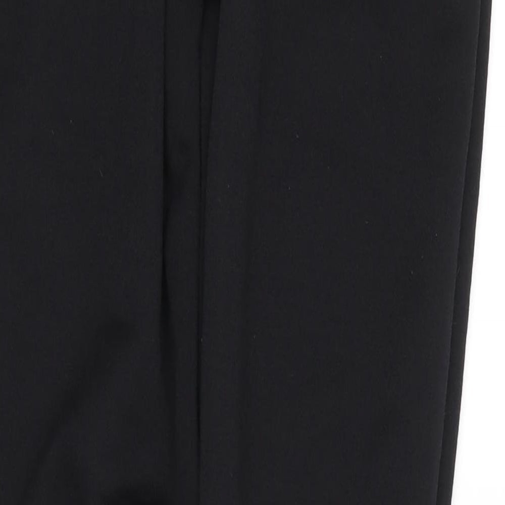 Womens UK Size 10 Boohoo Regular Fit Sweatpants Black Trousers