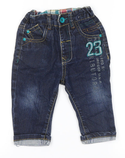 Next  Blue   Pedal Pusher Jeans Size 9-12 Months