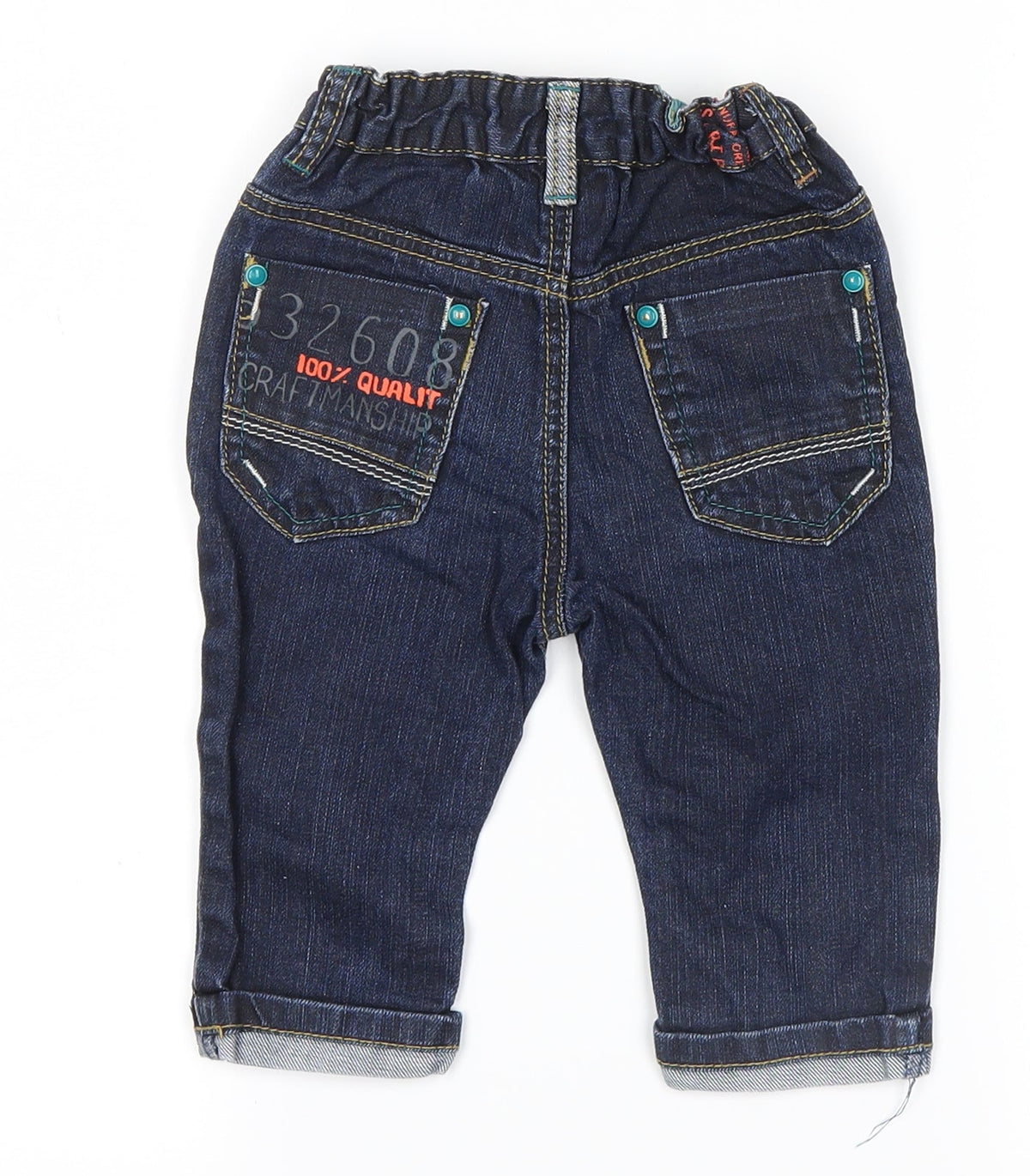 Next  Blue   Pedal Pusher Jeans Size 9-12 Months