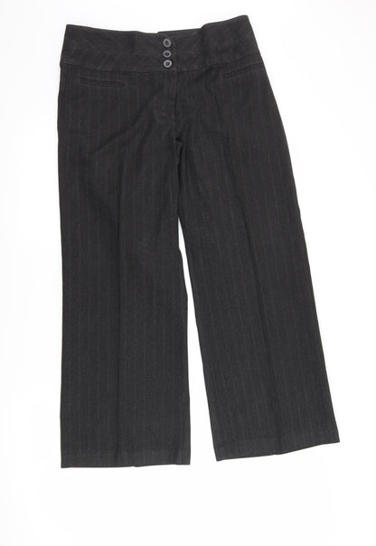Womens UK Size 12 BHS Regular Fit  Black Trousers