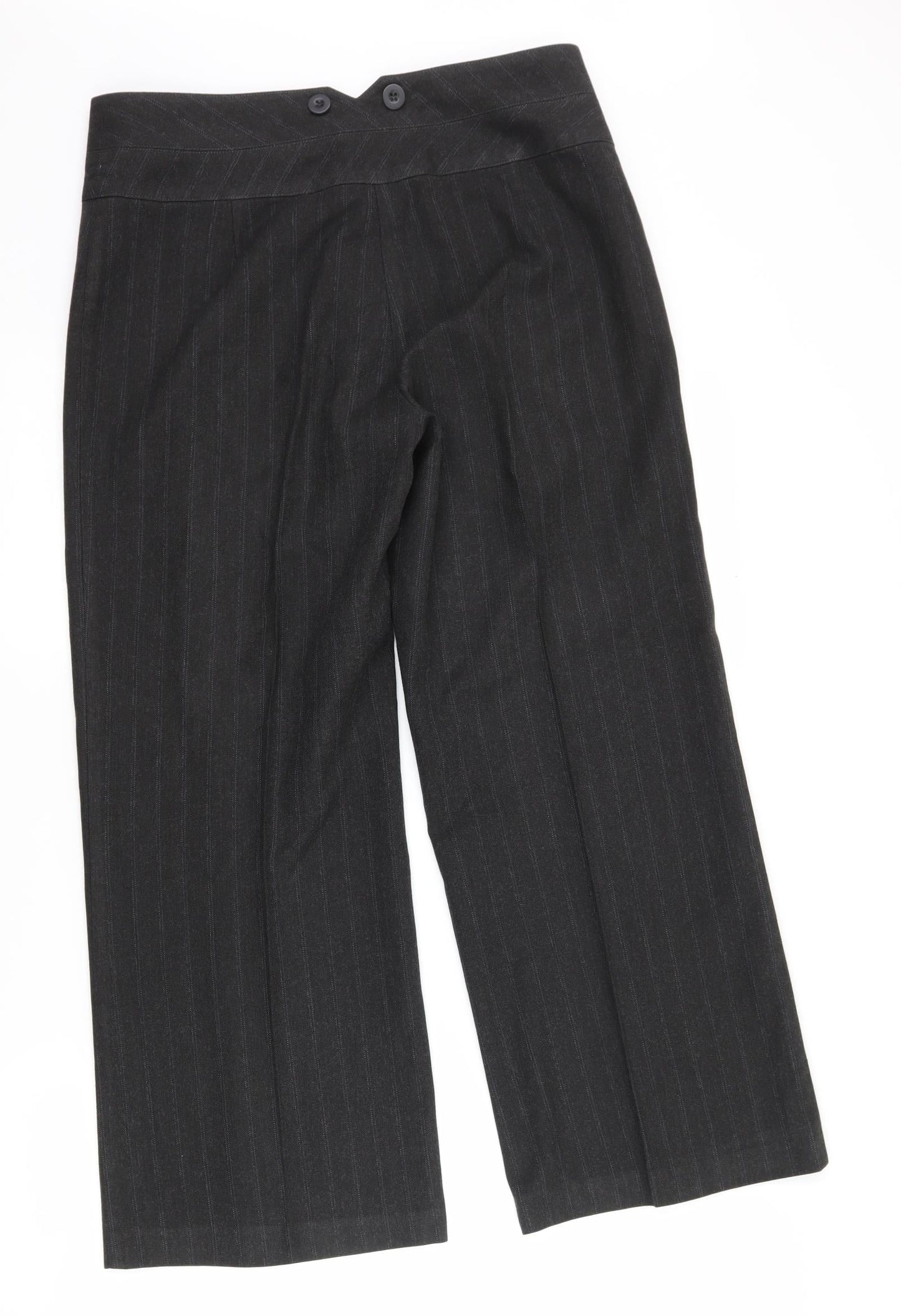 Womens UK Size 12 BHS Regular Fit  Black Trousers