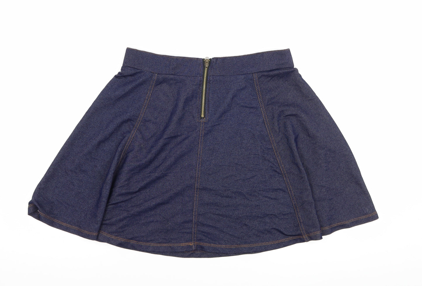 H&M Womens Blue   A-Line Skirt Size S