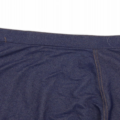 H&M Womens Blue   A-Line Skirt Size S