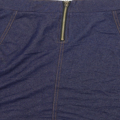 H&M Womens Blue   A-Line Skirt Size S
