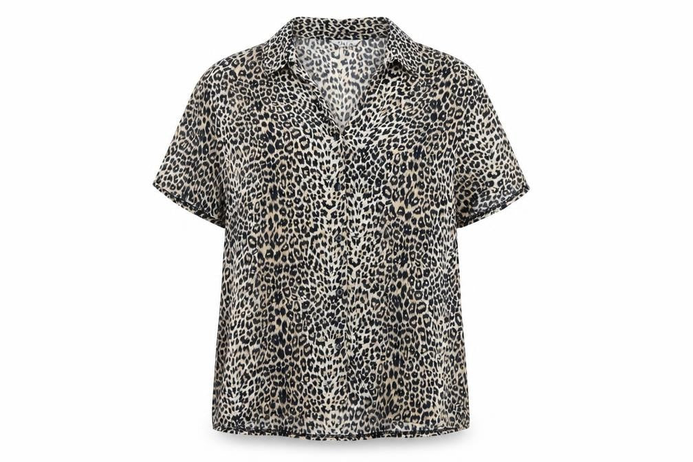 Womens UK Size 10 OPUS Brown Basic Button-Up