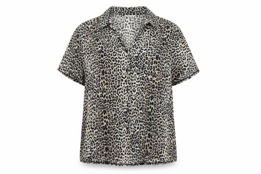 Womens UK Size 10 OPUS Brown Basic Button-Up