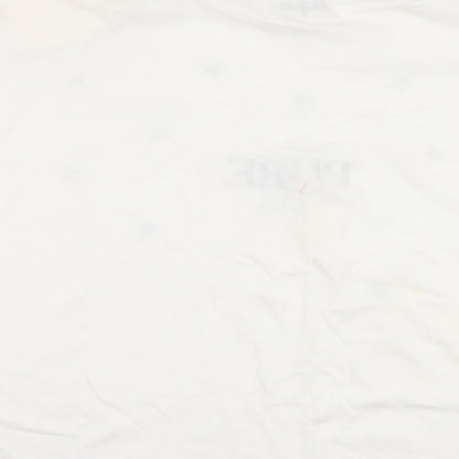 bavardage Womens White   Basic T-Shirt One Size  - pure 100% life