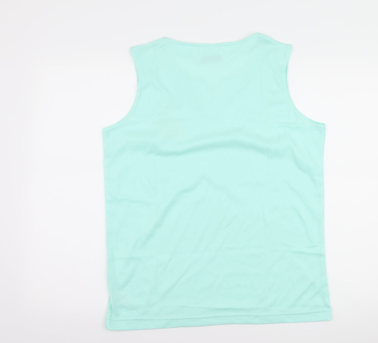 Womens UK Size M nuggets Green Basic Tank