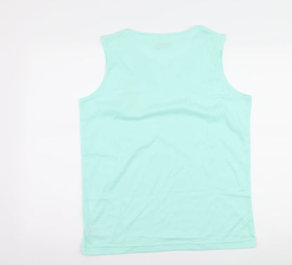 Womens UK Size M nuggets Green Basic Tank