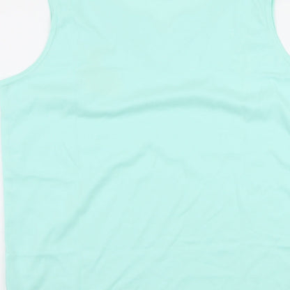 Womens UK Size M nuggets Green Basic Tank