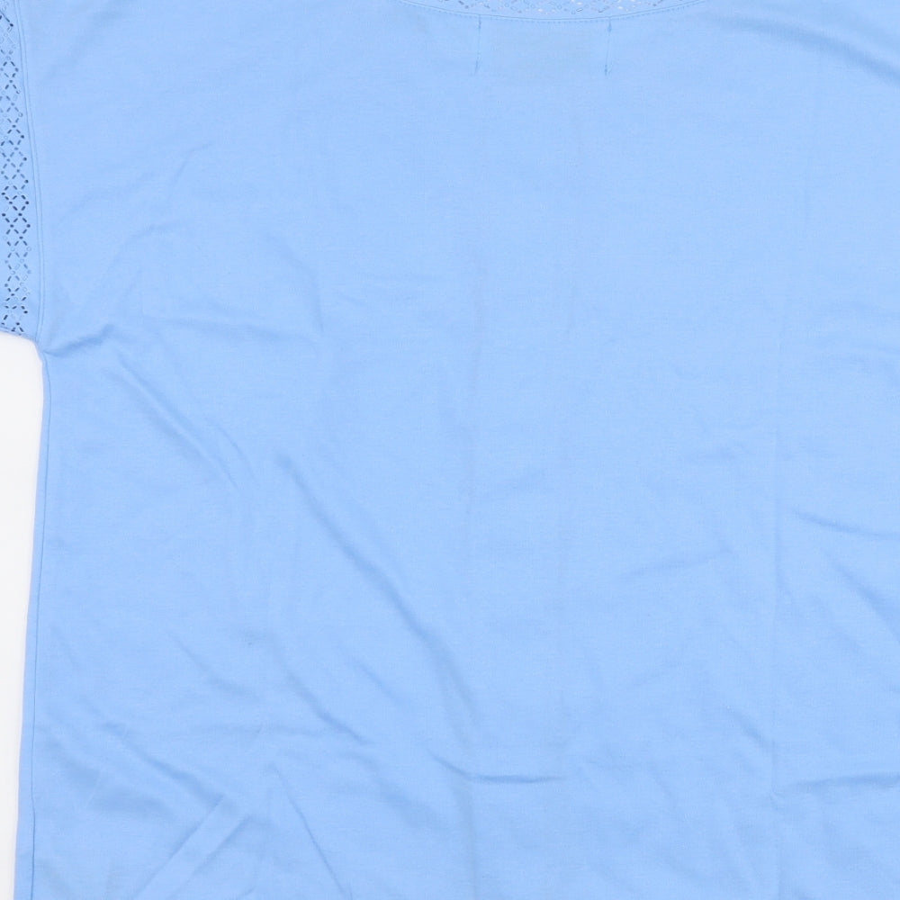 Womens UK Size One Size nuggets Blue Basic Button-Up