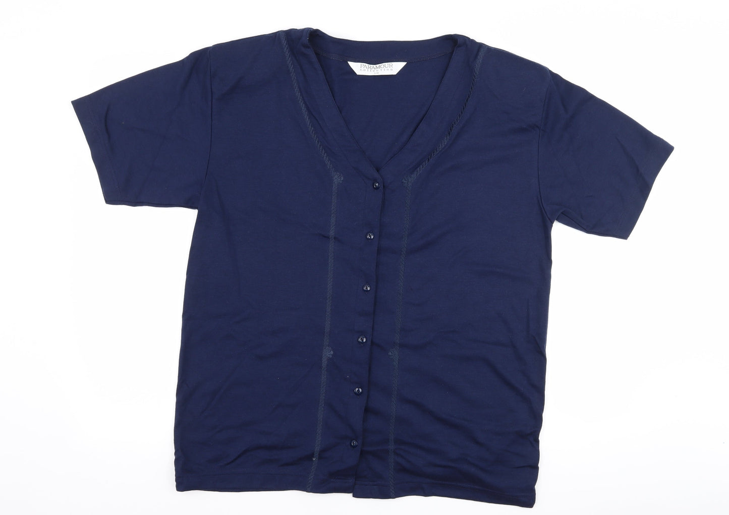 Womens UK Size S paramour Blue Basic Button-Up