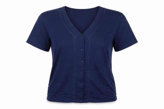 Womens UK Size S paramour Blue Basic Button-Up