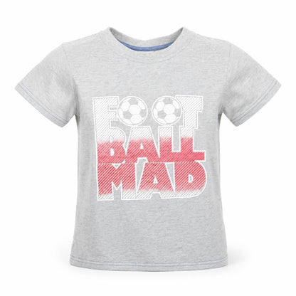 Preworn Boys Grey   Basic Button-Up Size 8 Years  - football mad