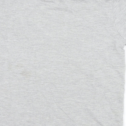 Preworn Boys Grey   Basic Button-Up Size 8 Years  - football mad
