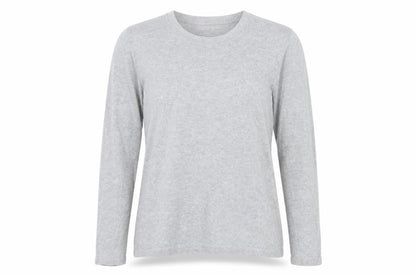 Womens UK Size S Preworn Silver Basic T-Shirt