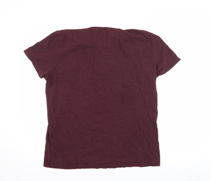 F&F Mens Purple    T-Shirt Size M  - graphic