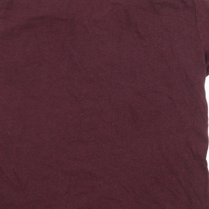 F&F Mens Purple    T-Shirt Size M  - graphic