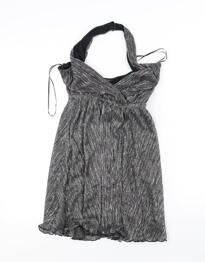 Miss Selfridge Womens Silver   A-Line  Size 6