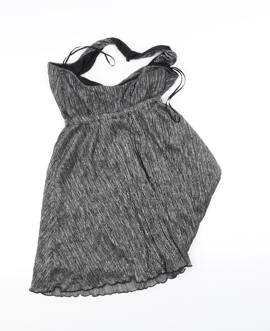 Miss Selfridge Womens Silver   A-Line  Size 6