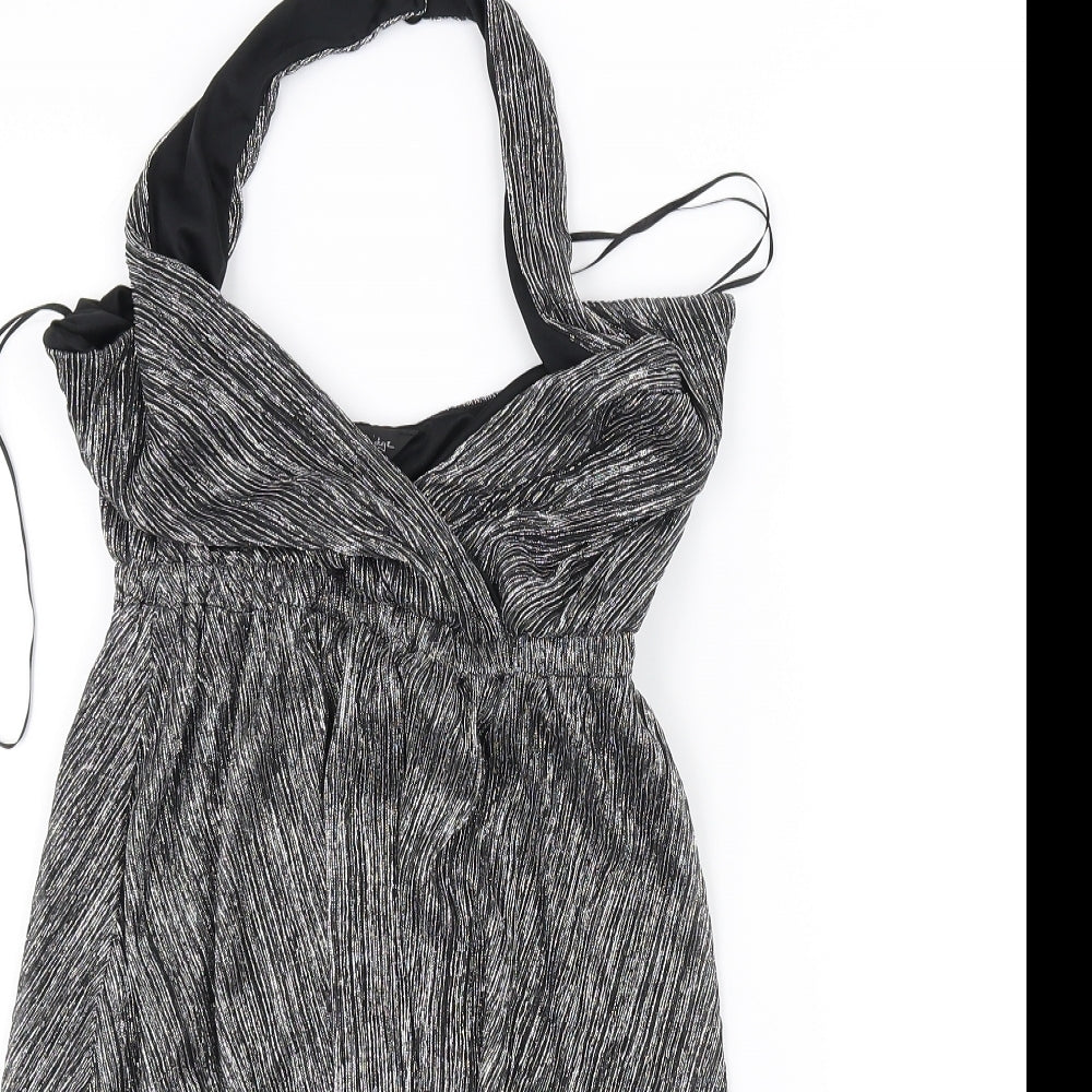 Miss Selfridge Womens Silver   A-Line  Size 6