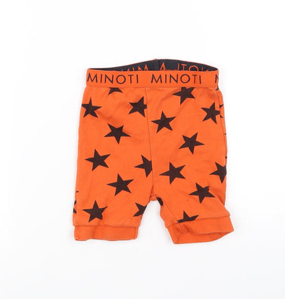 Minoti Boys Orange   Sweat Shorts Size 2-3 Years