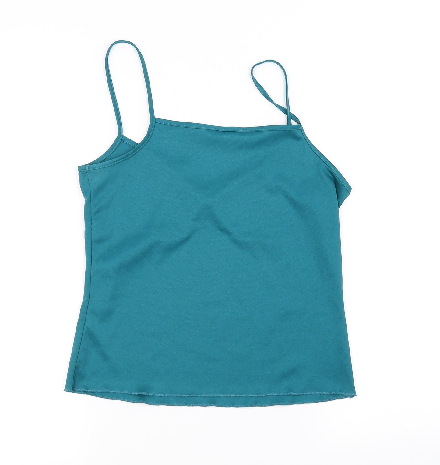 Womens UK Size 10 Preworn Green Basic T-Shirt