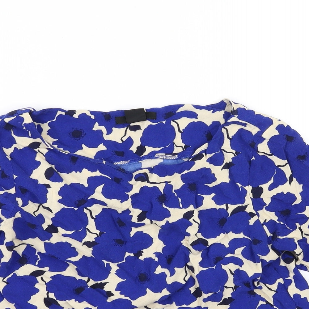 H&M Womens Blue   Basic T-Shirt Size 4