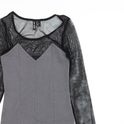 H&M Womens Grey   Pencil Dress  Size 6