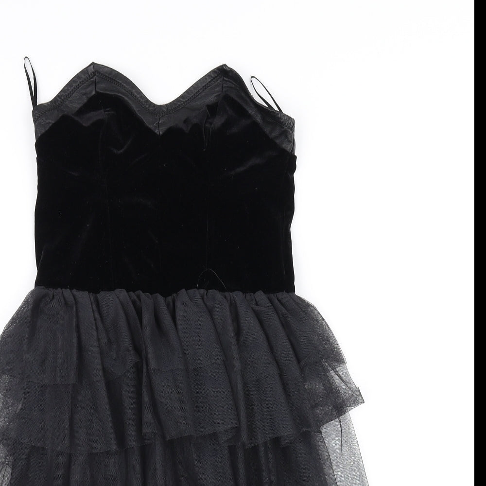 H&M Womens Black   A-Line  Size 6