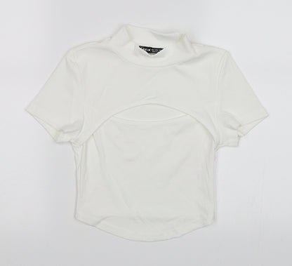 SheIn Womens White   Basic T-Shirt Size S