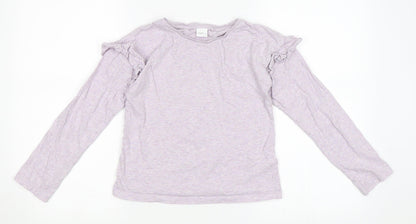 Next Girls Purple   Basic T-Shirt Size 10 Years