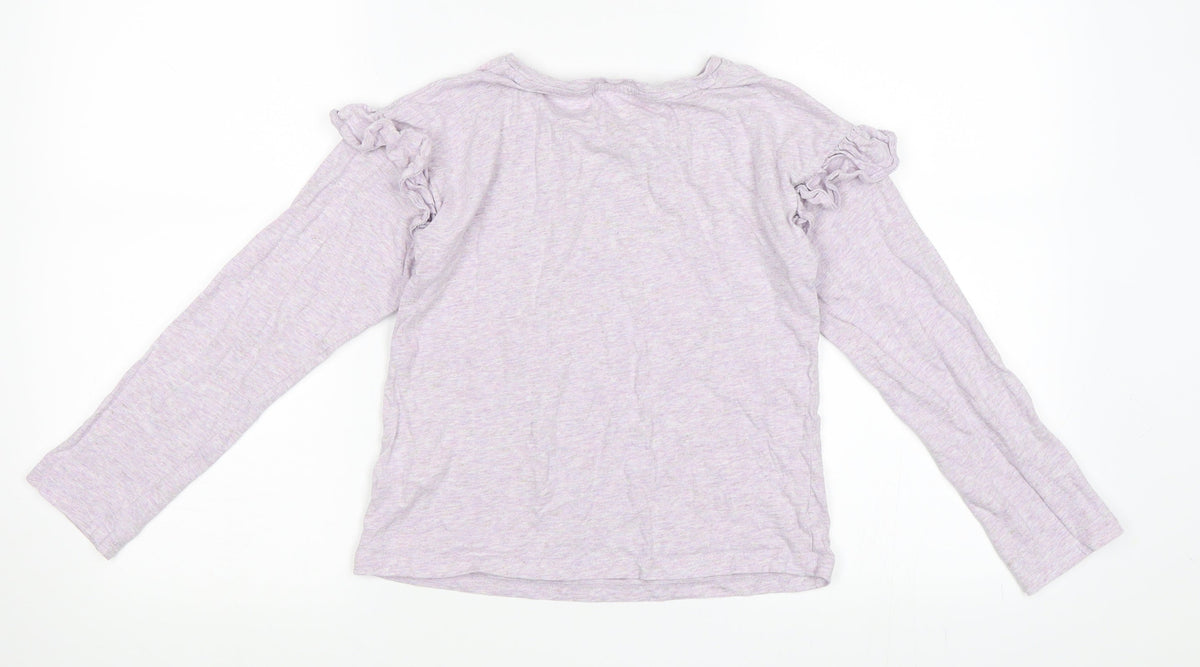 Next Girls Purple   Basic T-Shirt Size 10 Years