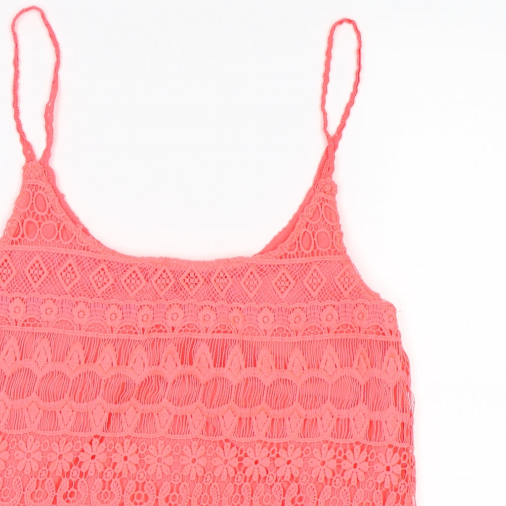 Womens UK Size XS H&M Pink Camisole Tank
