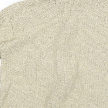 Glimpse Design Womens Beige   Cardigan Jumper Size S