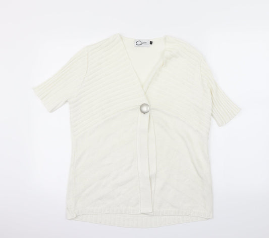 Casamia Womens Ivory   Cardigan Jumper Size L