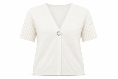 Casamia Womens Ivory Cardigan Jumper Size L