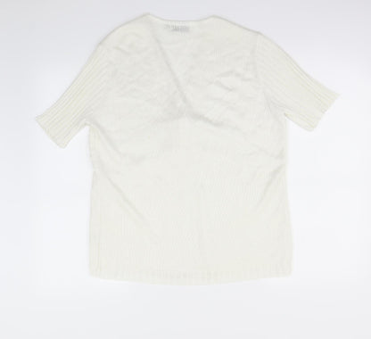 Casamia Womens Ivory   Cardigan Jumper Size L
