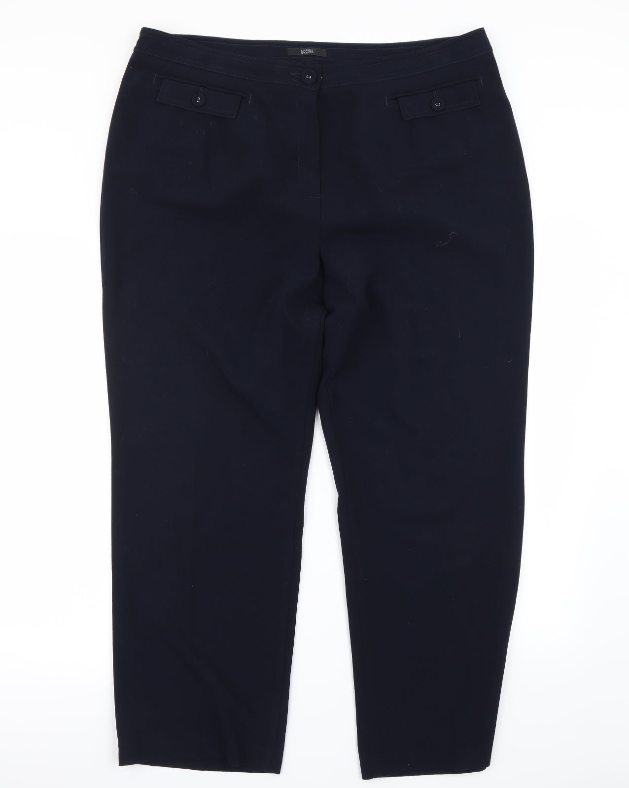 M&S Mens Blue   Dress Pants Trousers Size 18 L28 in