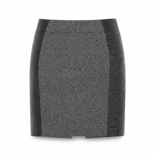 H&M Womens Black Herringbone  Straight & Pencil Skirt Size 10