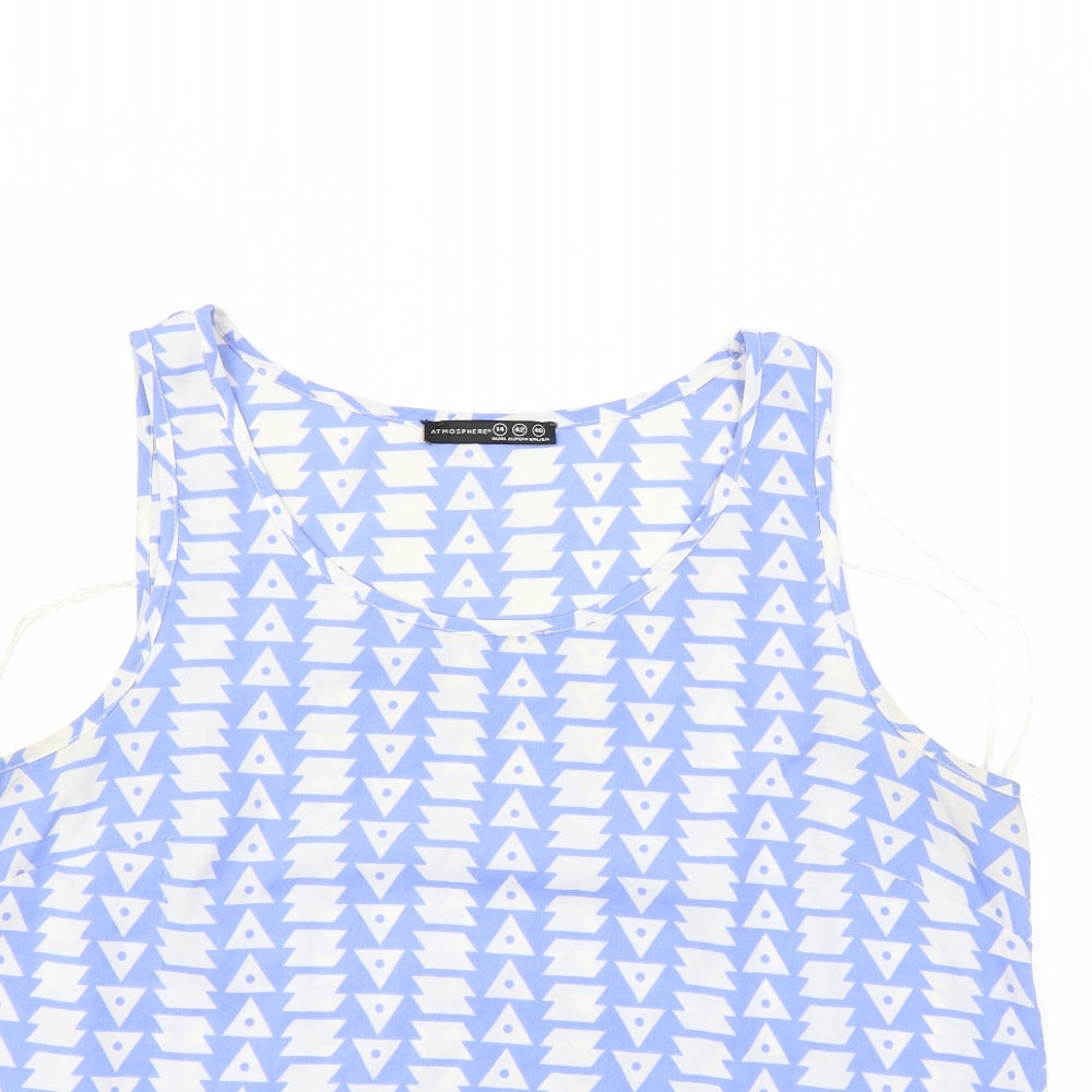 Womens UK Size 14 Atmosphere Blue Basic Tank