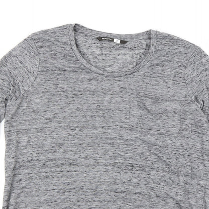 Womens UK Size 12 pep&co Grey Basic Blouse